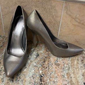 Metallic Pointed Aldo Heels